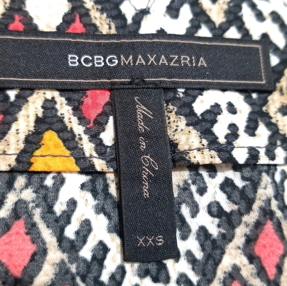 BCBGMaxAzria Clementine Aztec Print Sleeveless Tank Top Casual Size XXS - Picture 4 of 7